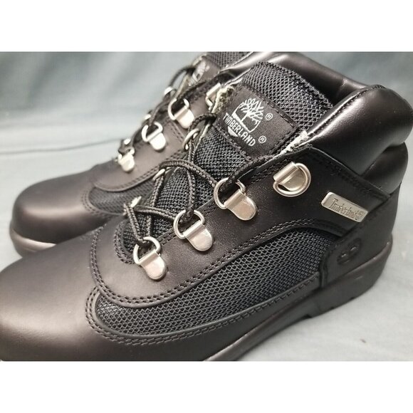 Timberland Youths Field Boot Mid Waterproof Triple Black Size 2.5 NEW NO BOX! - Picture 8 of 9